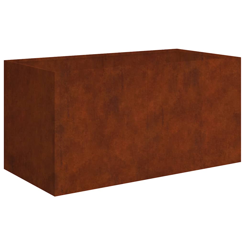 Fioriera 80x40x40 cm in Acciaio Corten