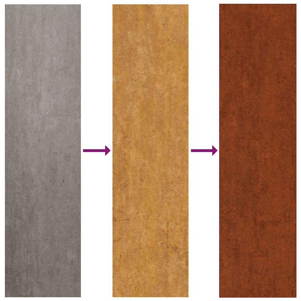 Fioriera 80x40x40 cm in Acciaio Corten