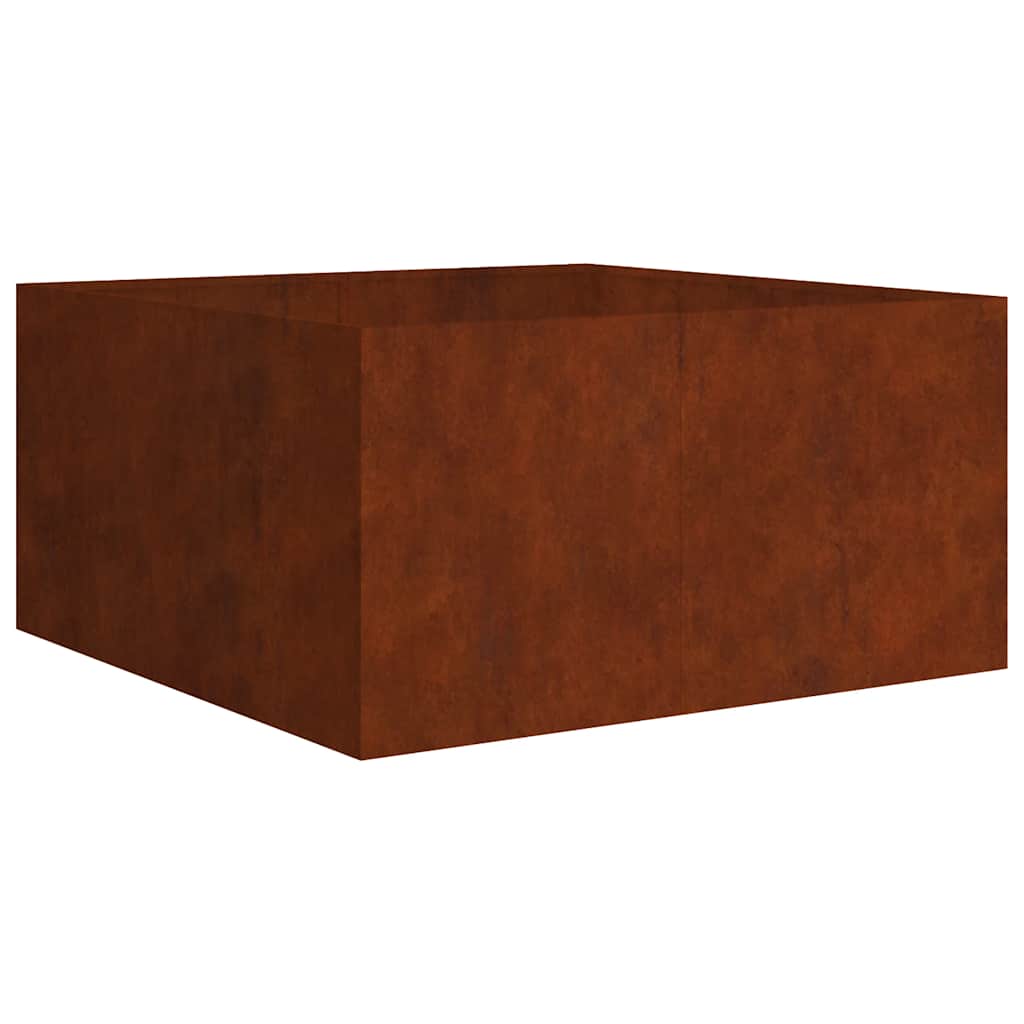 Fioriera 80x80x40 cm in Acciaio Corten