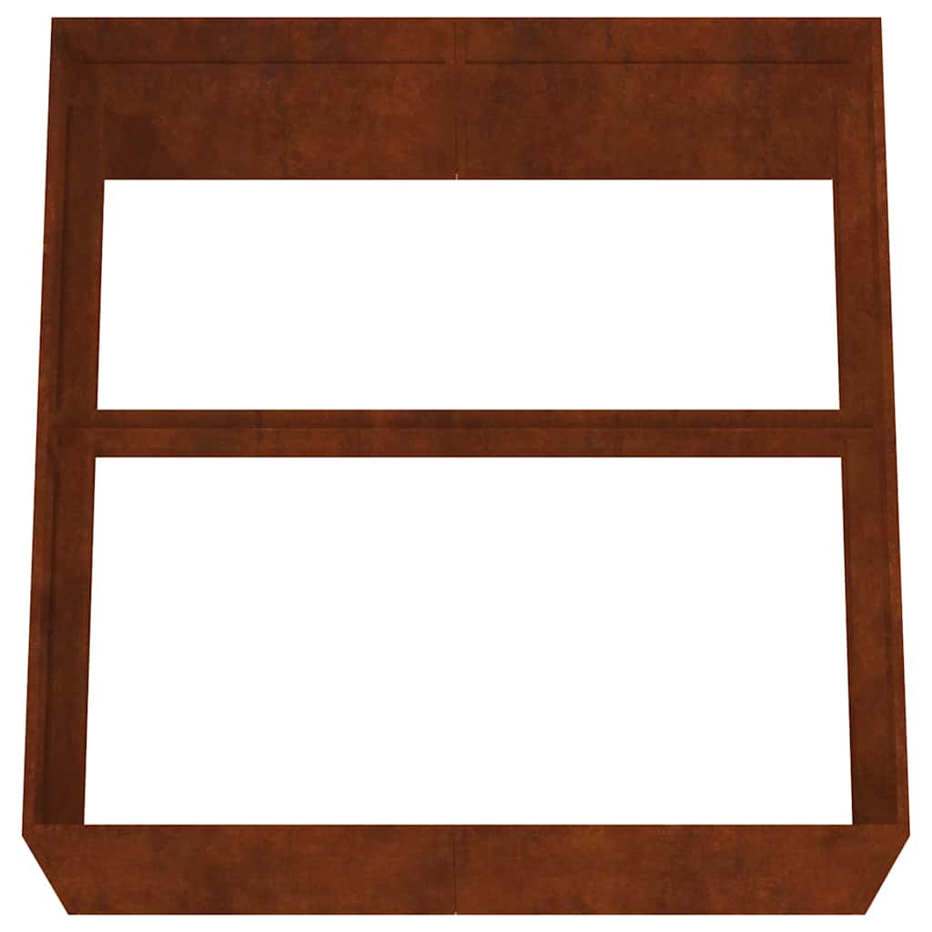Fioriera 80x80x40 cm in Acciaio Corten