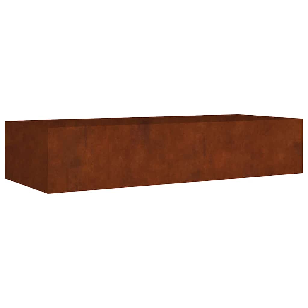 Fioriera Rialzata da Giardino 200x80x40 cm in Acciaio Corten