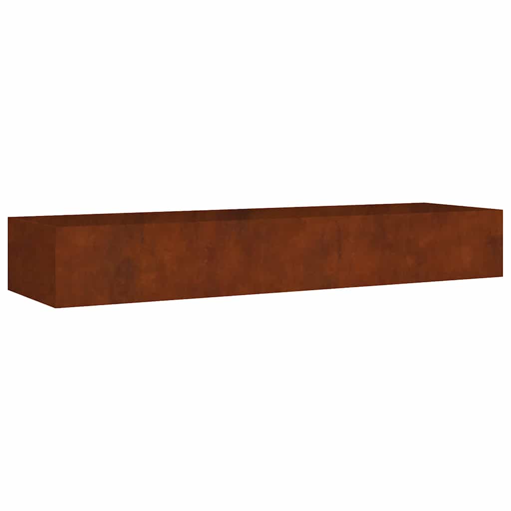 Fioriera Rialzata da Giardino 280x80x40 cm in Acciaio Corten