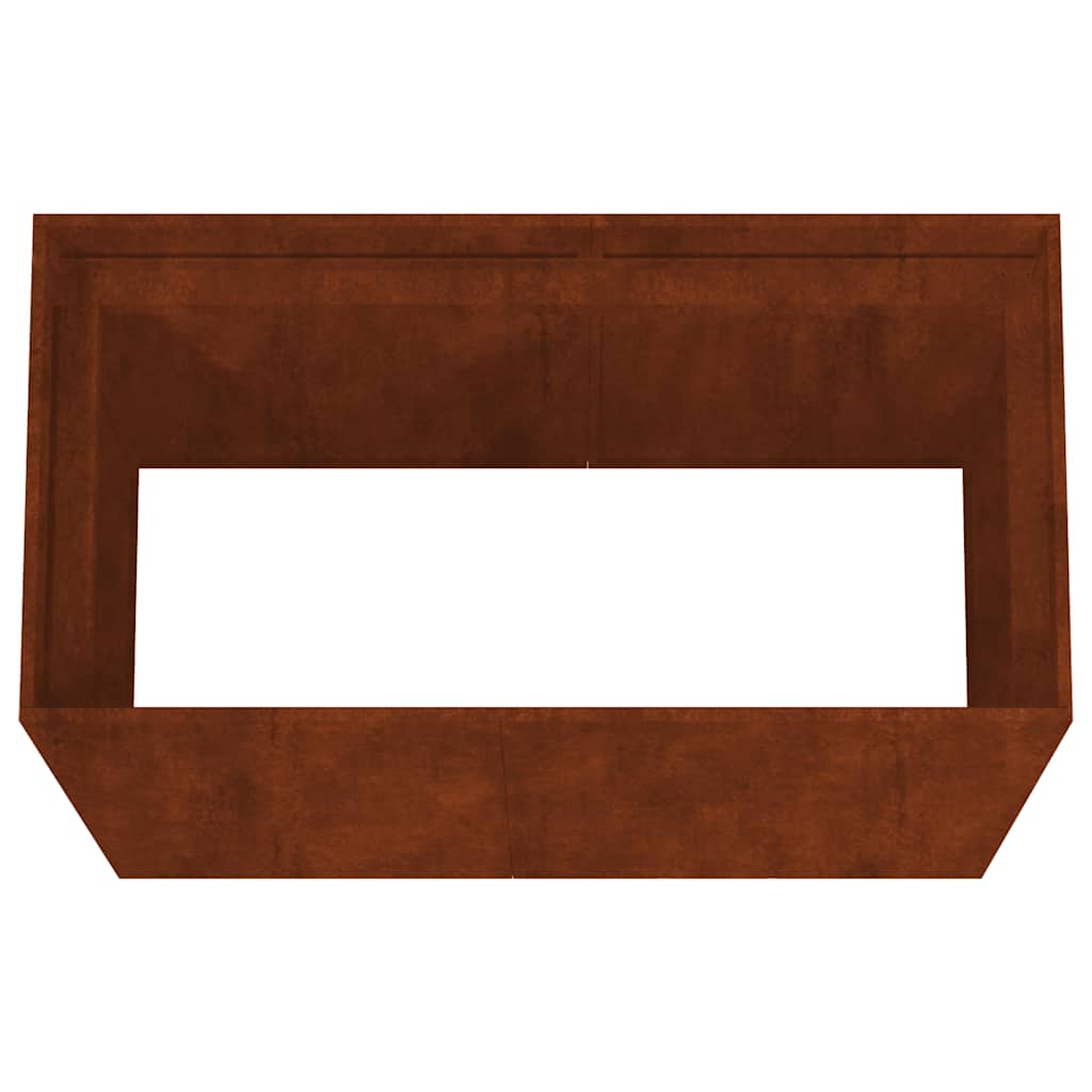 Fioriera 40x80x80 cm in Acciaio Corten