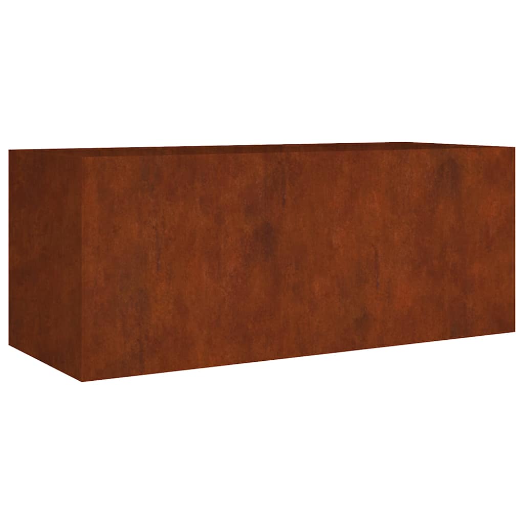 Fioriera Rialzata da Giardino 200x80x80 cm in Acciaio Corten