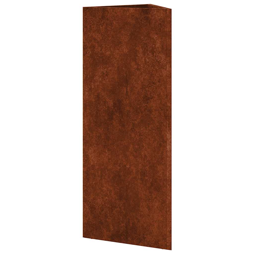 Fioriera da Giardino 30x26x75 cm in Acciaio Corten
