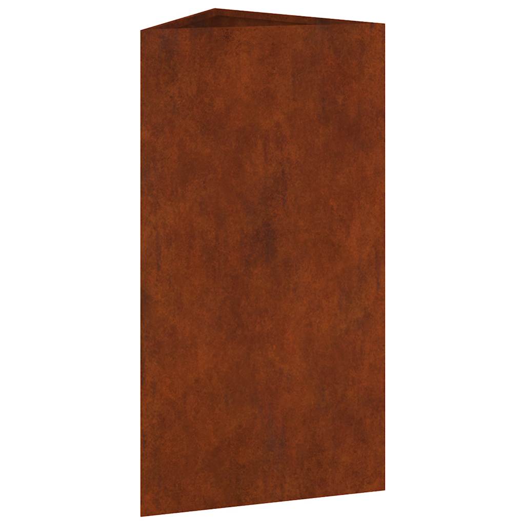 Fioriera da Giardino 40x34,5x75 cm in Acciaio Corten