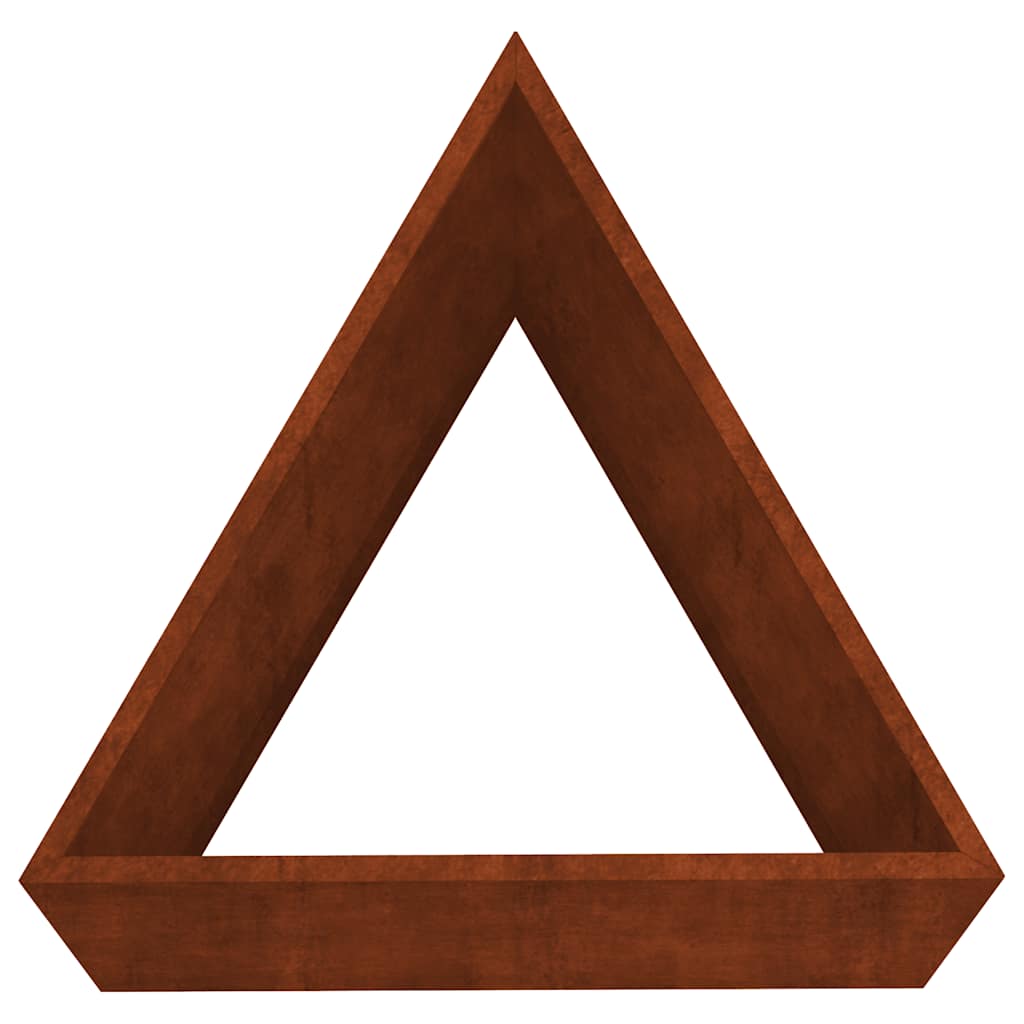 Fioriera da Giardino 40x34,5x75 cm in Acciaio Corten