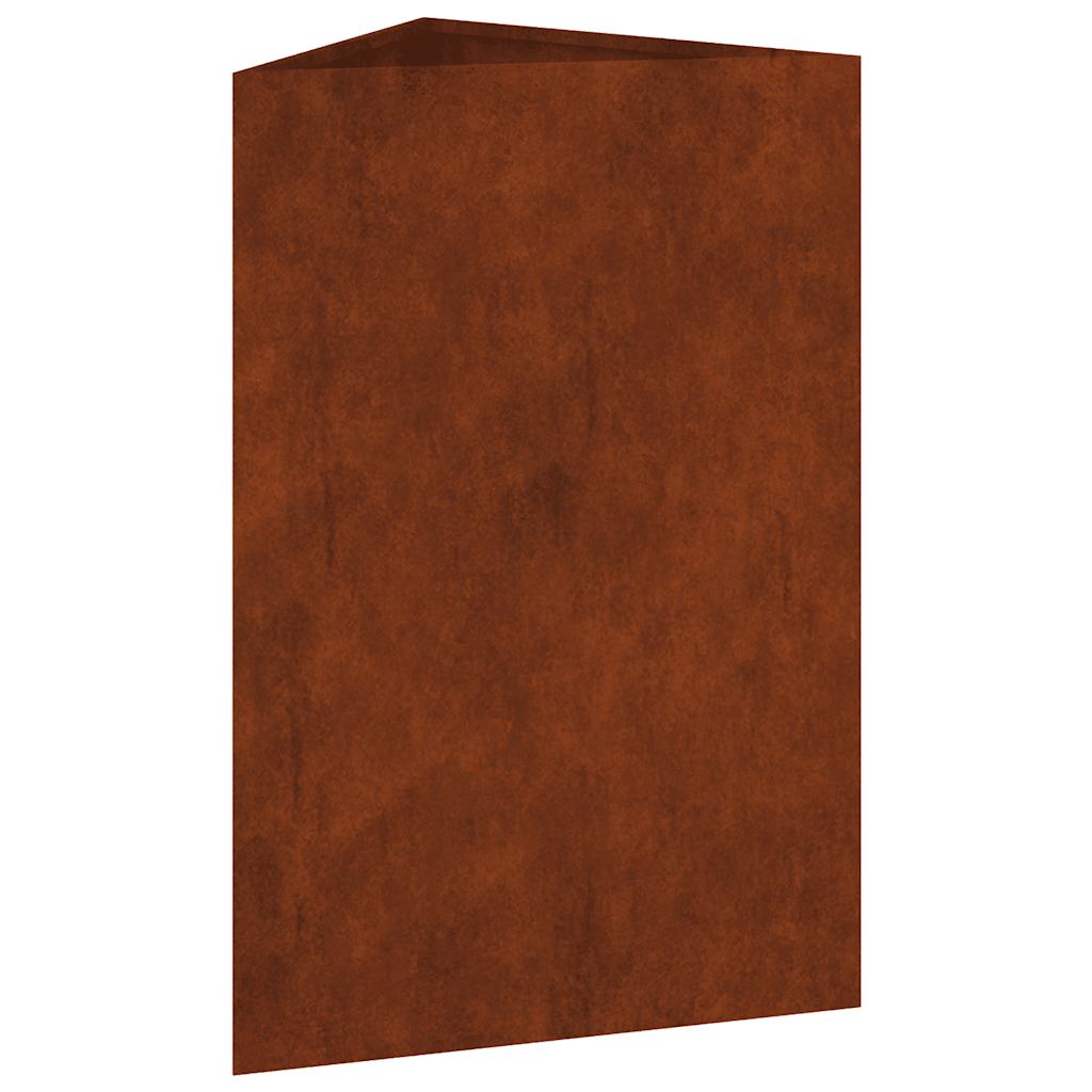 Fioriera da Giardino 50x43x75 cm in Acciaio Corten