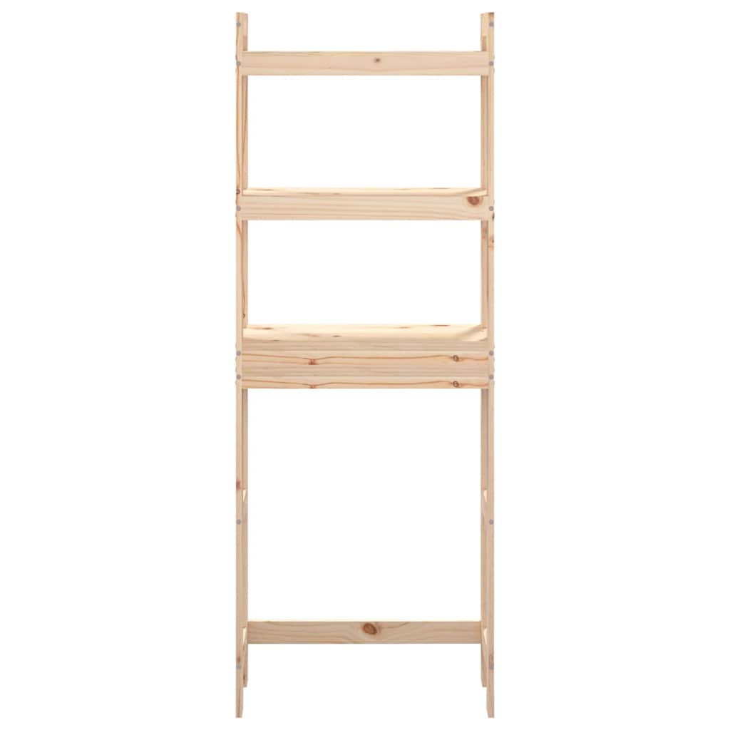 Rastrelliera da Bagno 63x26x171 cm in Legno Massello di Pino