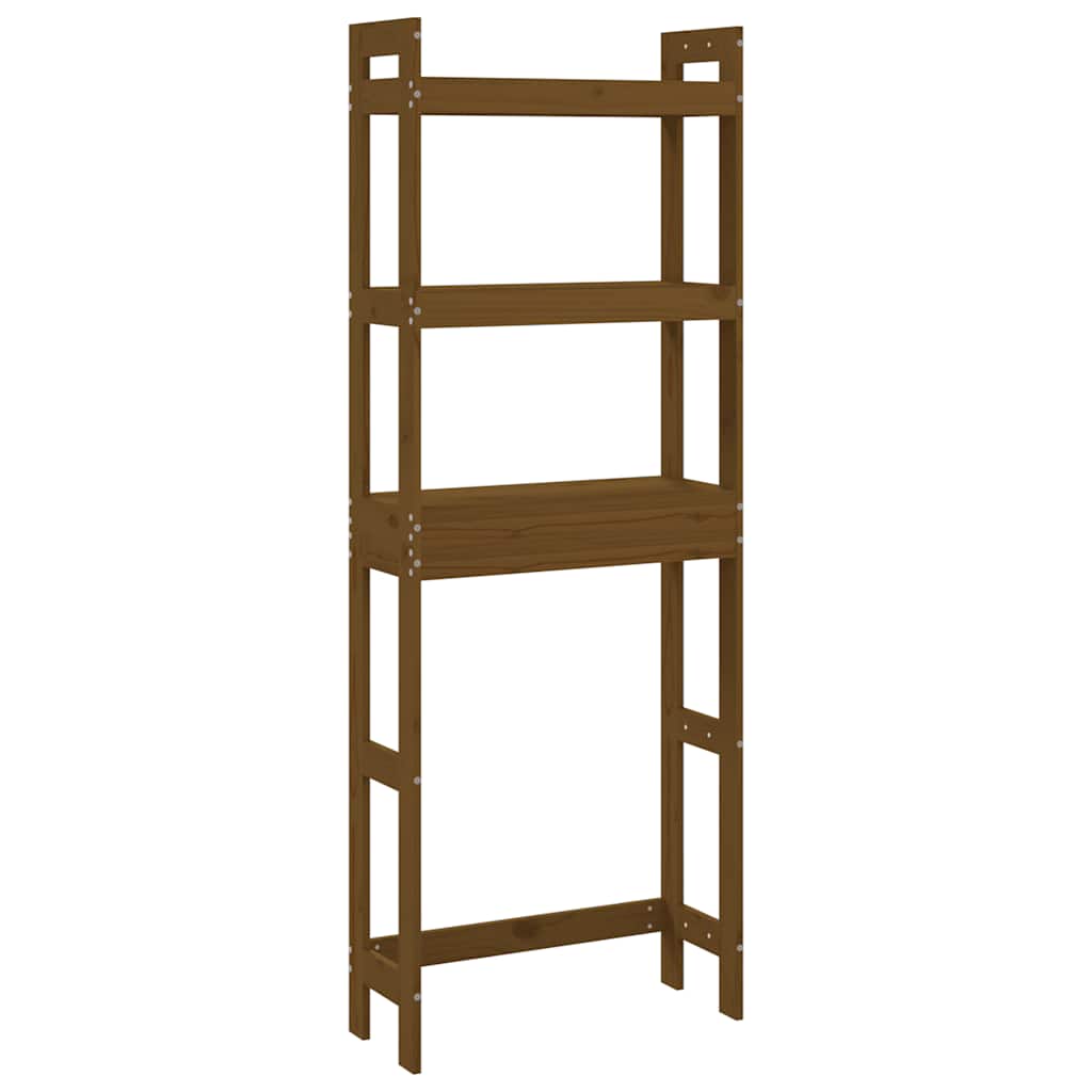 Rastrelliera da Bagno Ambra 63x26x171 cm Legno Massello Pino