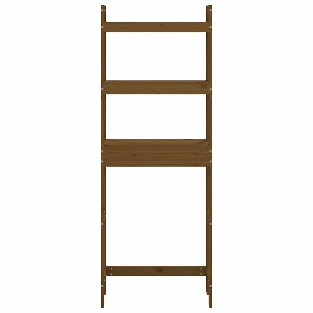 Rastrelliera da Bagno Ambra 63x26x171 cm Legno Massello Pino