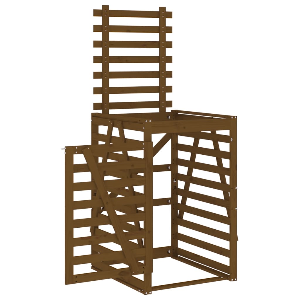 Copribidone Ambra 84x90x128,5 cm in Legno Massello di Pino