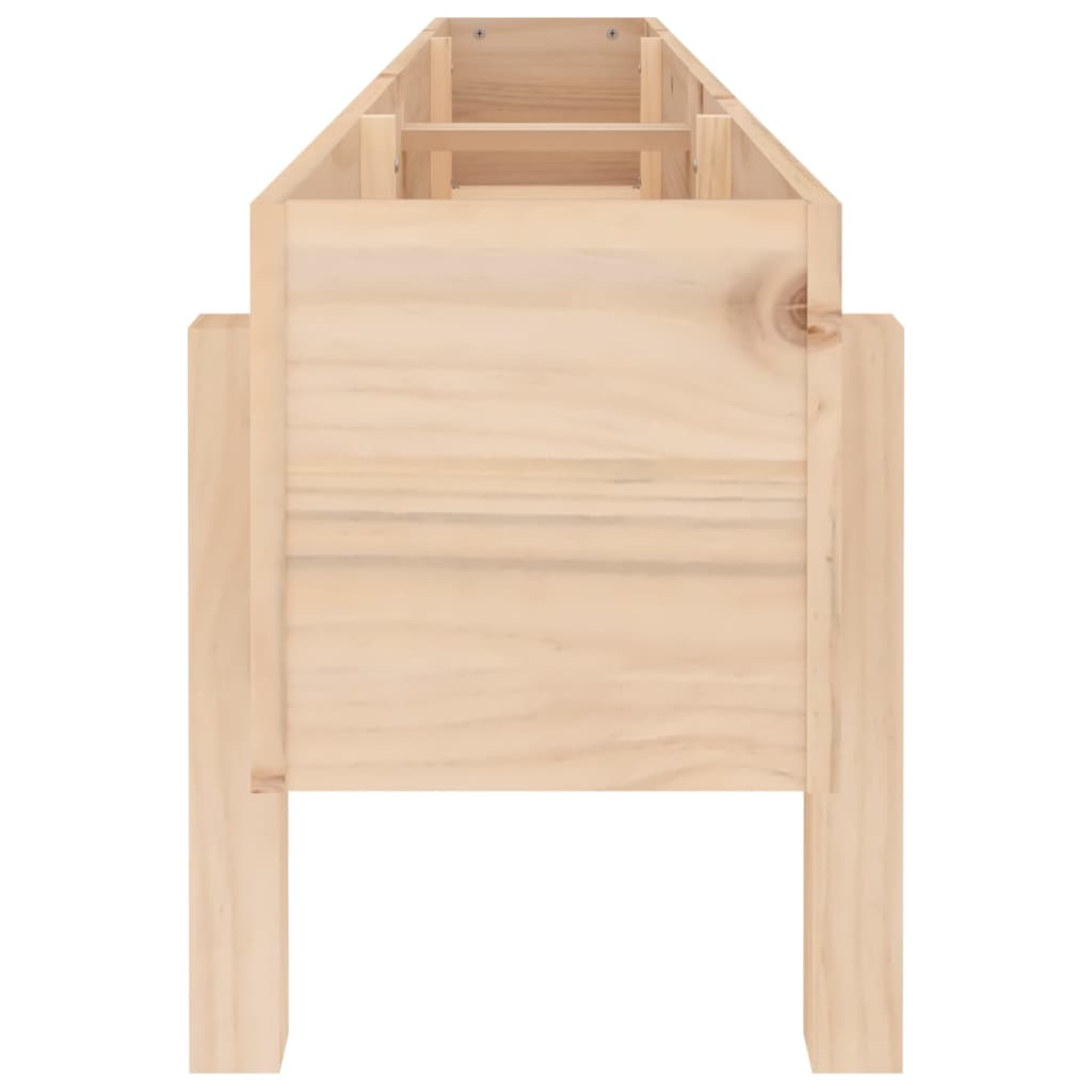 Fioriera Rialzata da Giardino 160x30x38 cm Legno Massello Pino