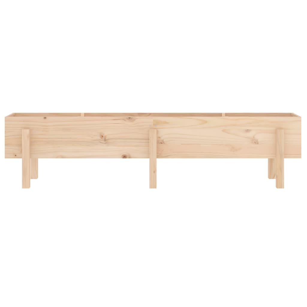 Fioriera Rialzata da Giardino 160x30x38 cm Legno Massello Pino