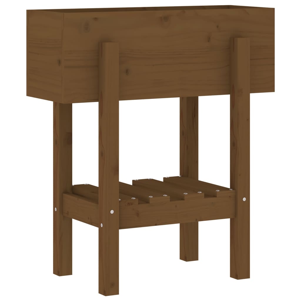 Fioriera da Giardino Ambra 62x30x69 cm Legno Massello di Pino