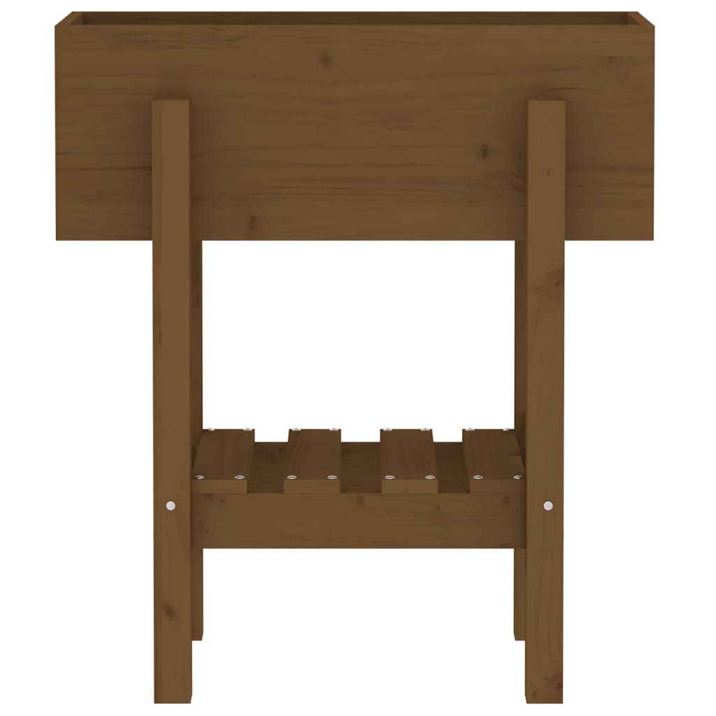 Fioriera da Giardino Ambra 62x30x69 cm Legno Massello di Pino
