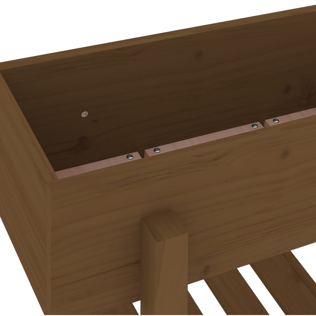Fioriera da Giardino Ambra 62x30x69 cm Legno Massello di Pino