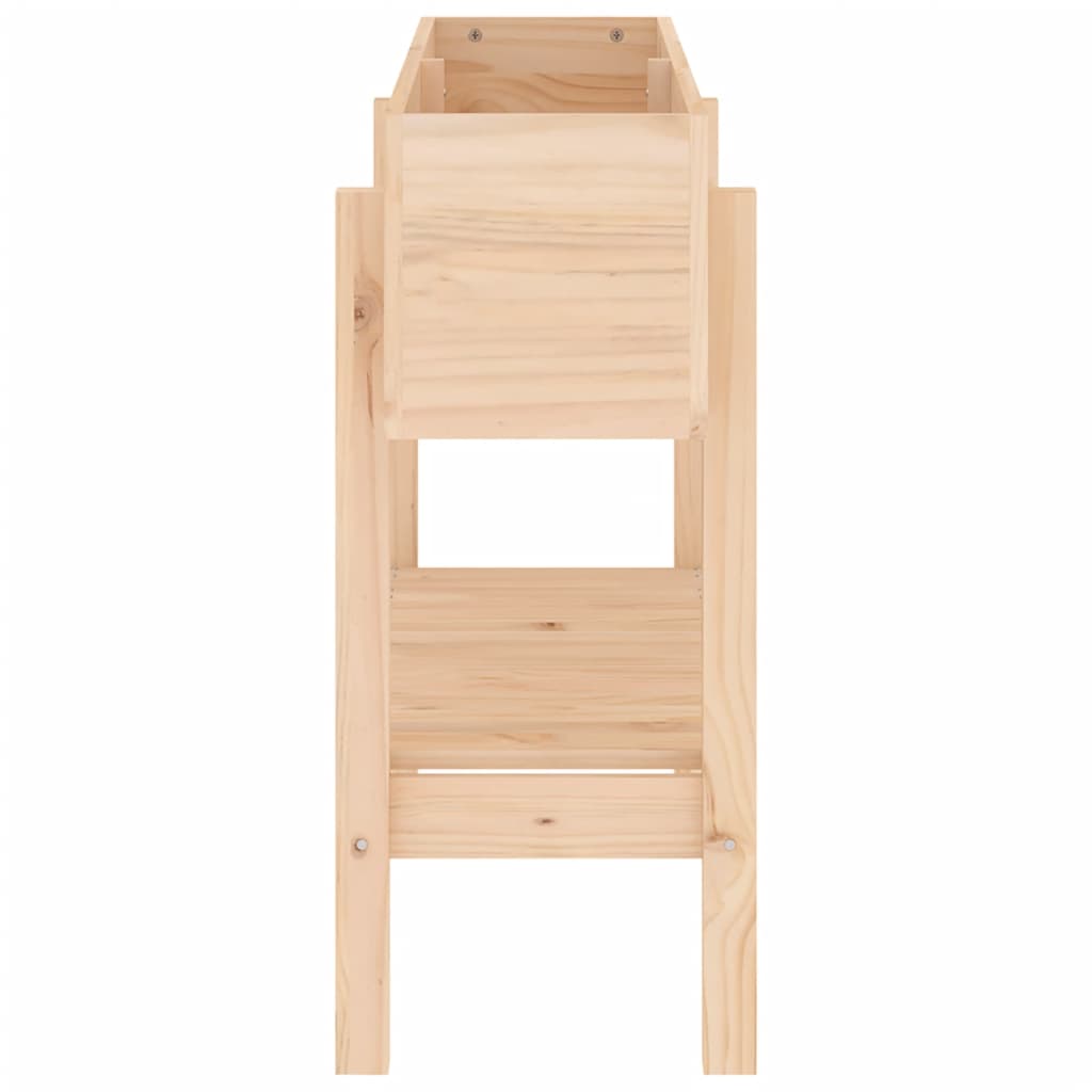 Fioriera Rialzata da Giardino 101x30x69 cm Legno Massello Pino