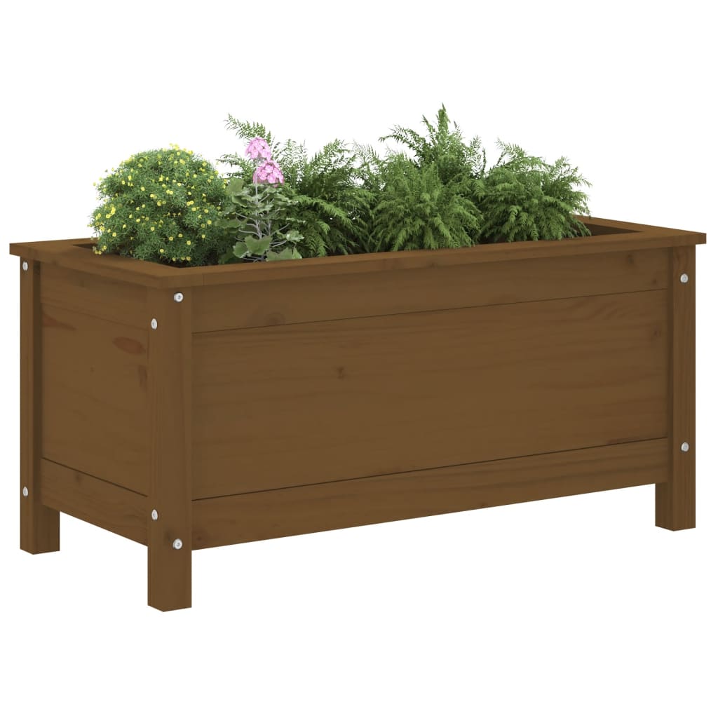 Fioriera da Giardino Ambra 82,5x40x39 cm Legno Massello di Pino