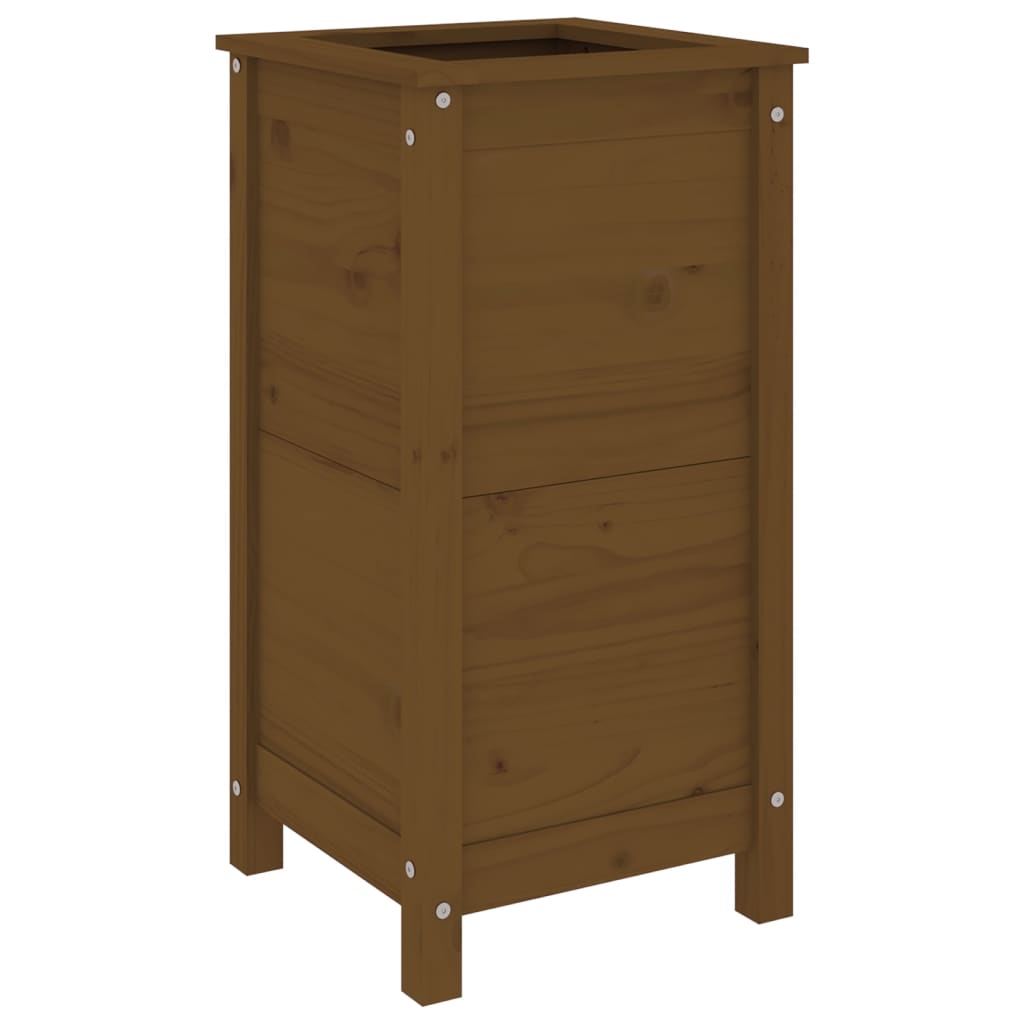 Fioriera da Giardino Ambra 40x40x78 cm Legno Massello di Pino