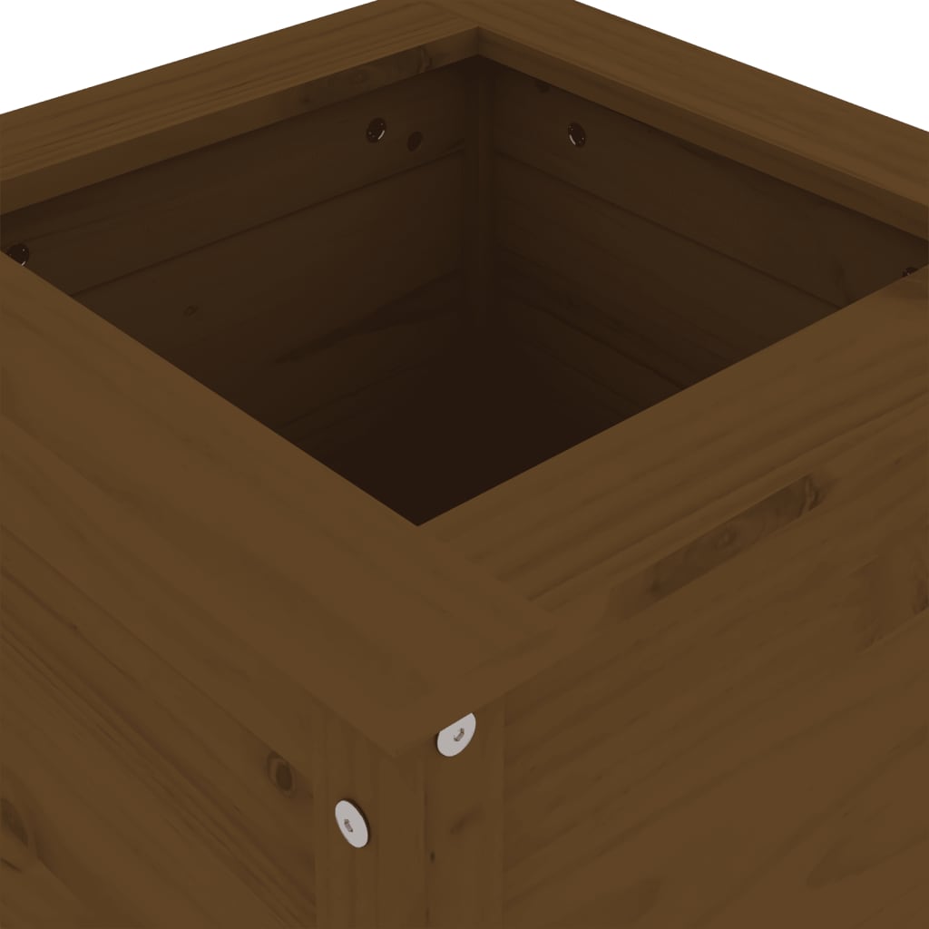 Fioriera da Giardino Ambra 40x40x78 cm Legno Massello di Pino