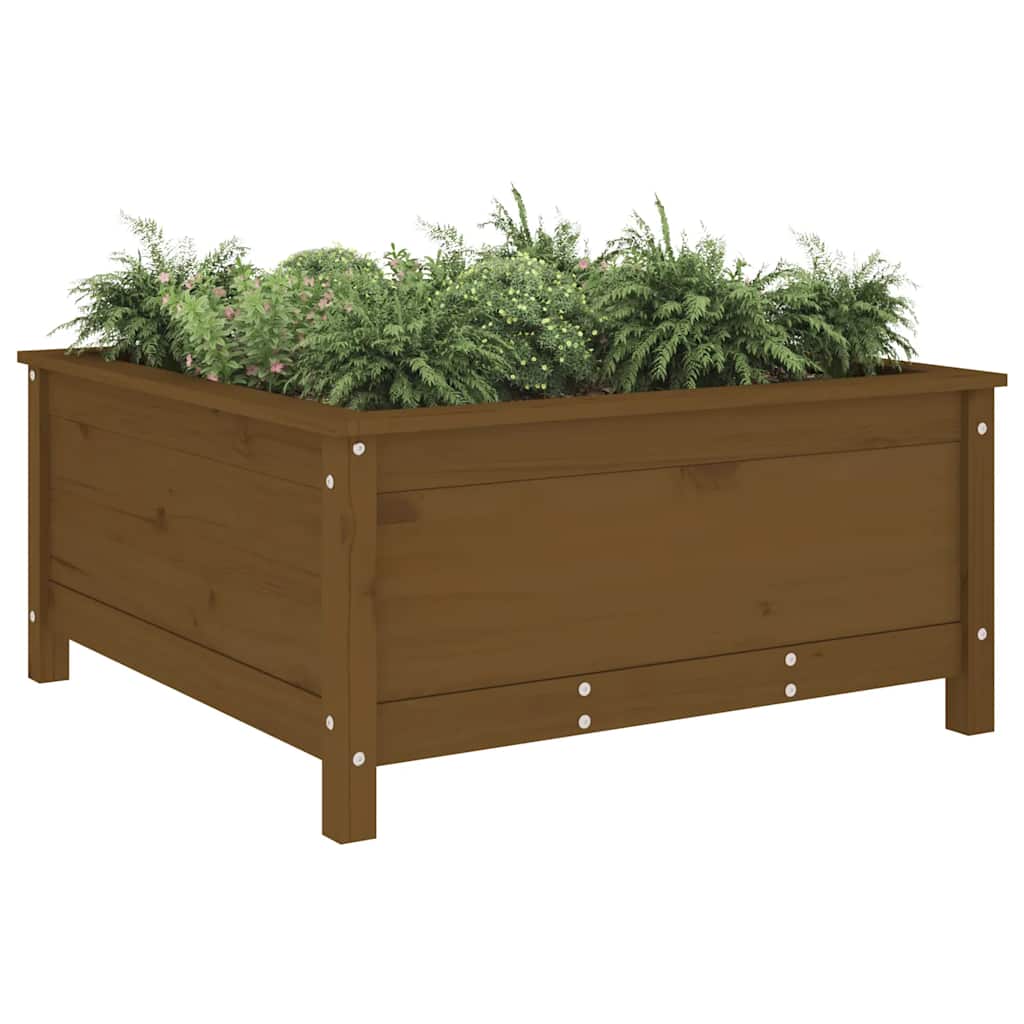 Fioriera da Giardino Ambra 82,5x82,5x39 cm Legno Massello Pino