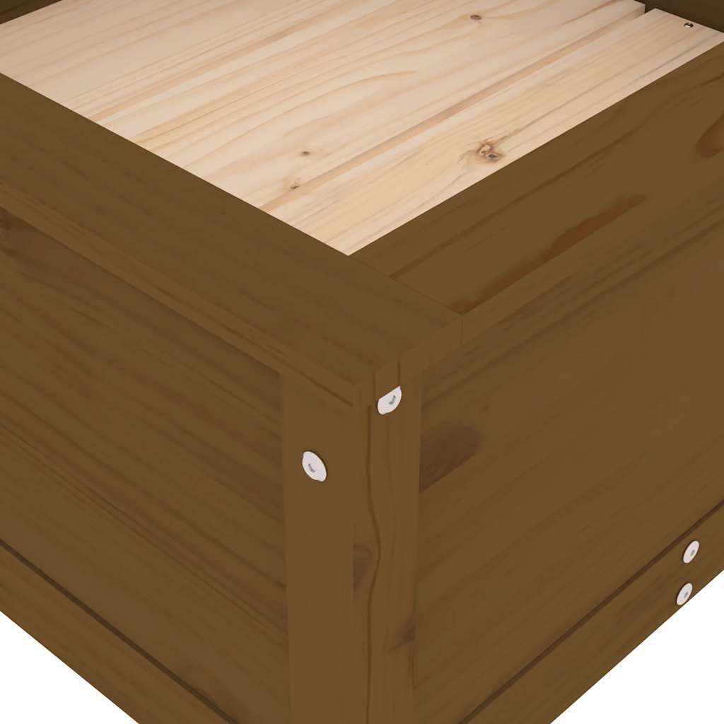 Fioriera da Giardino Ambra 82,5x82,5x39 cm Legno Massello Pino