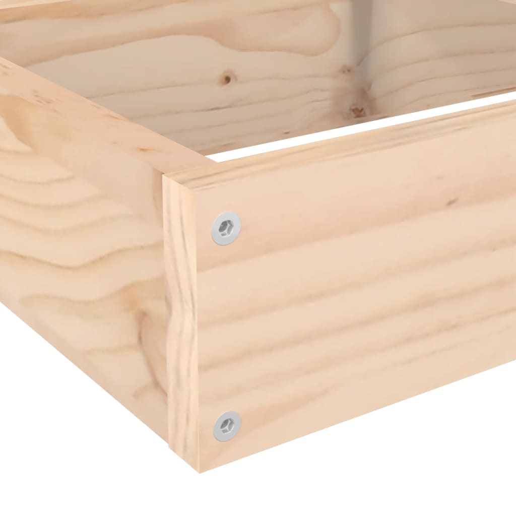 Fioriera da giardino a 4 ripiani 106x104,5x36 cm in legno massello di pino