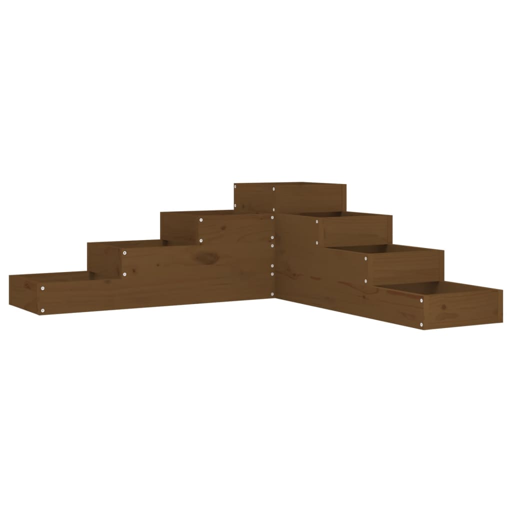 Fioriera Giardino 4 Ripiani Ambra 106x104,5x36cm Massello Pino