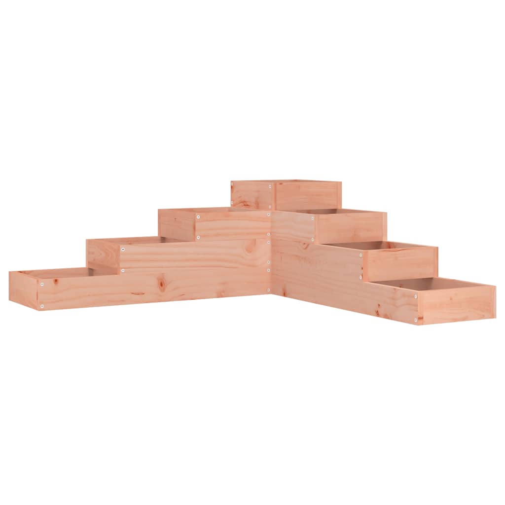 Fioriera da giardino a 4 ripiani 106x104,5x36 cm in legno massello Douglas