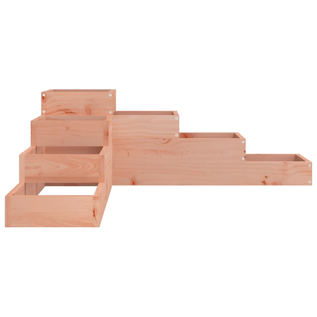 Fioriera da giardino a 4 ripiani 106x104,5x36 cm in legno massello Douglas