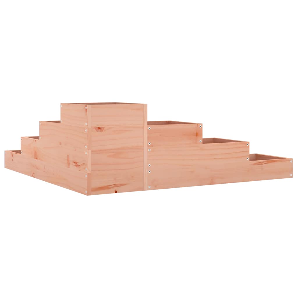 Fioriera da giardino a 4 ripiani 106x104,5x36 cm in legno massello Douglas