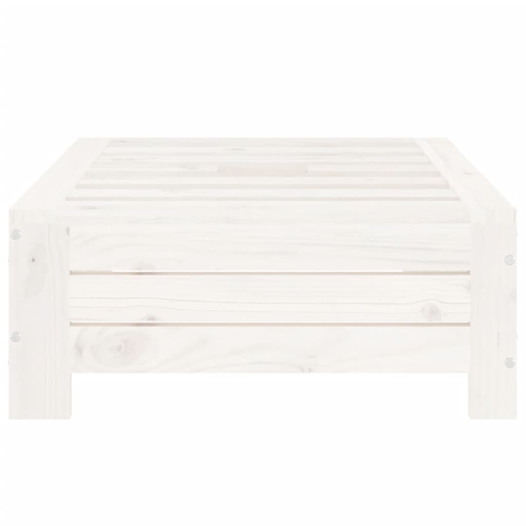 Copertura per Base Ombrellone Bianca in Legno Massello di Pino
