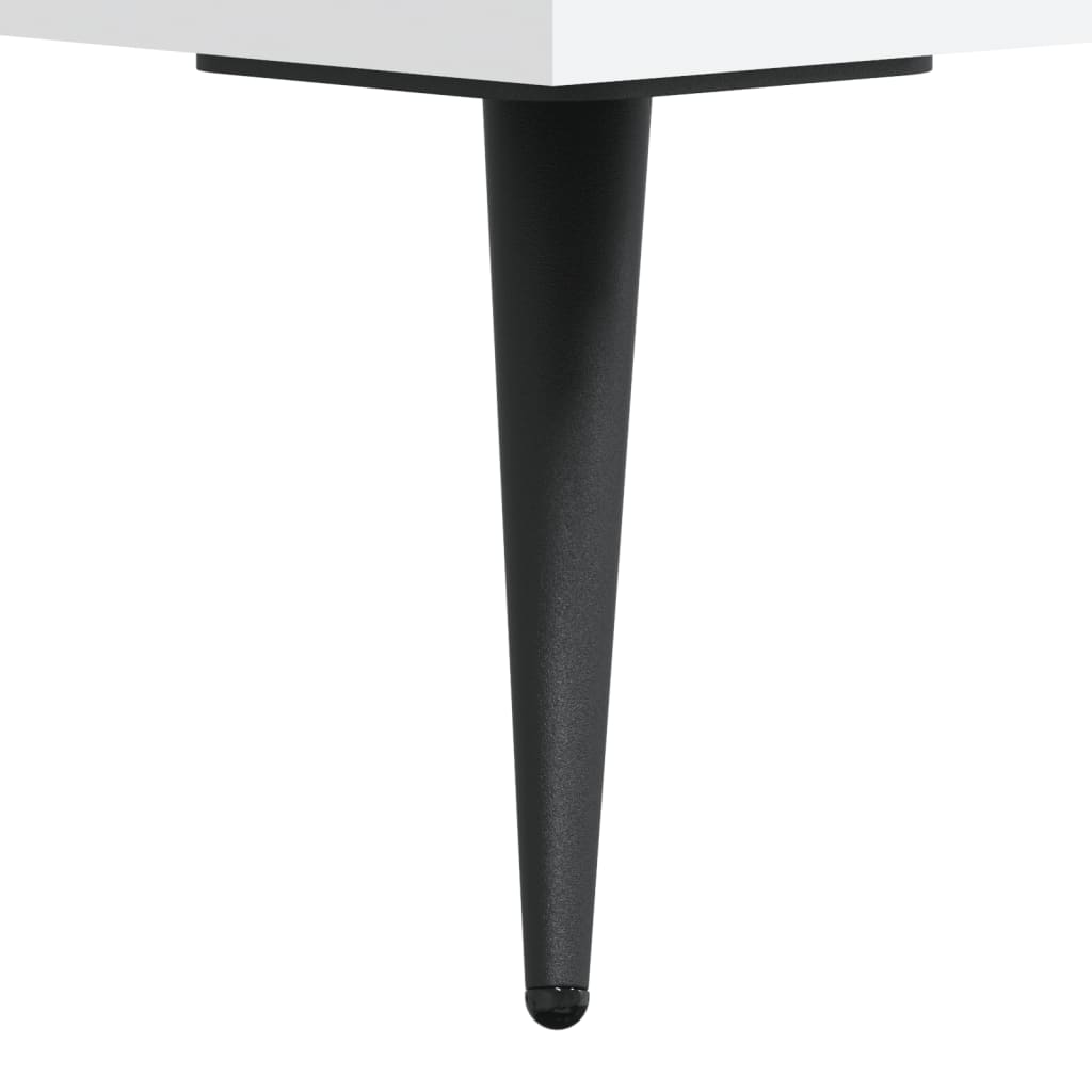 Panca Porta Scarpe Bianca 102x35x55 cm in Legno Multistrato