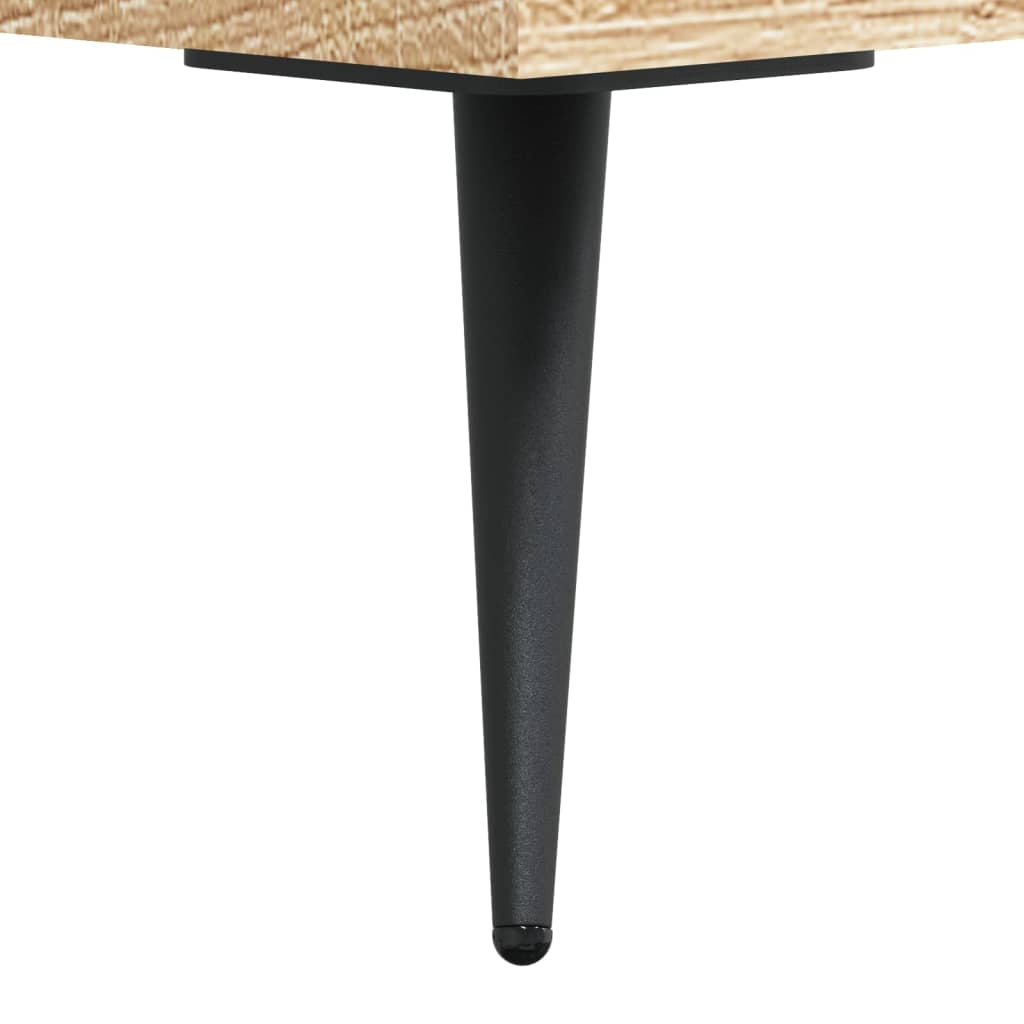 Panca Porta Scarpe Rovere Sonoma 102x35x55 cm Legno Multistrato