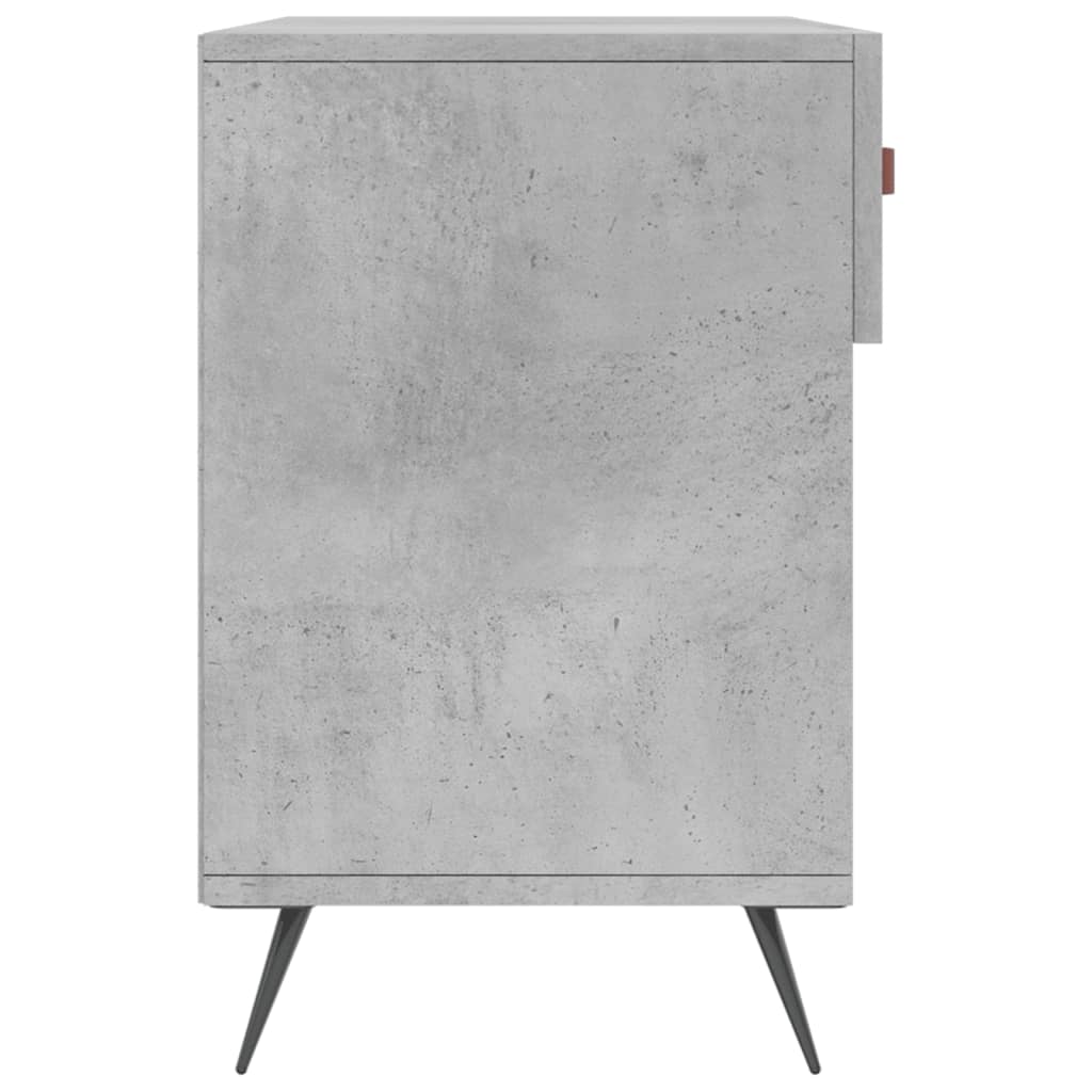Panca Porta Scarpe Grigio Cemento 102x35x55cm Legno Multistrato