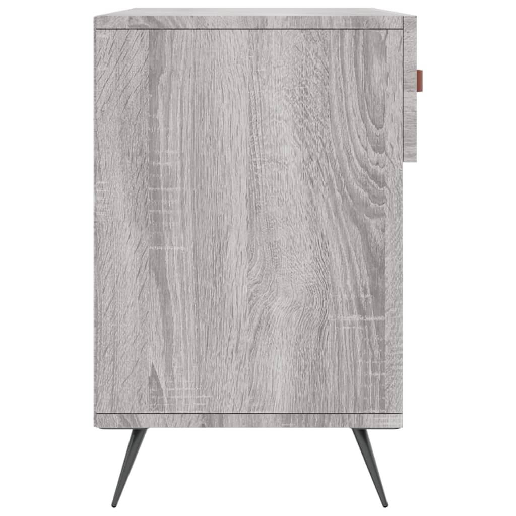 Panca Porta Scarpe Grigio Sonoma 102x35x55 cm Legno Multistrato