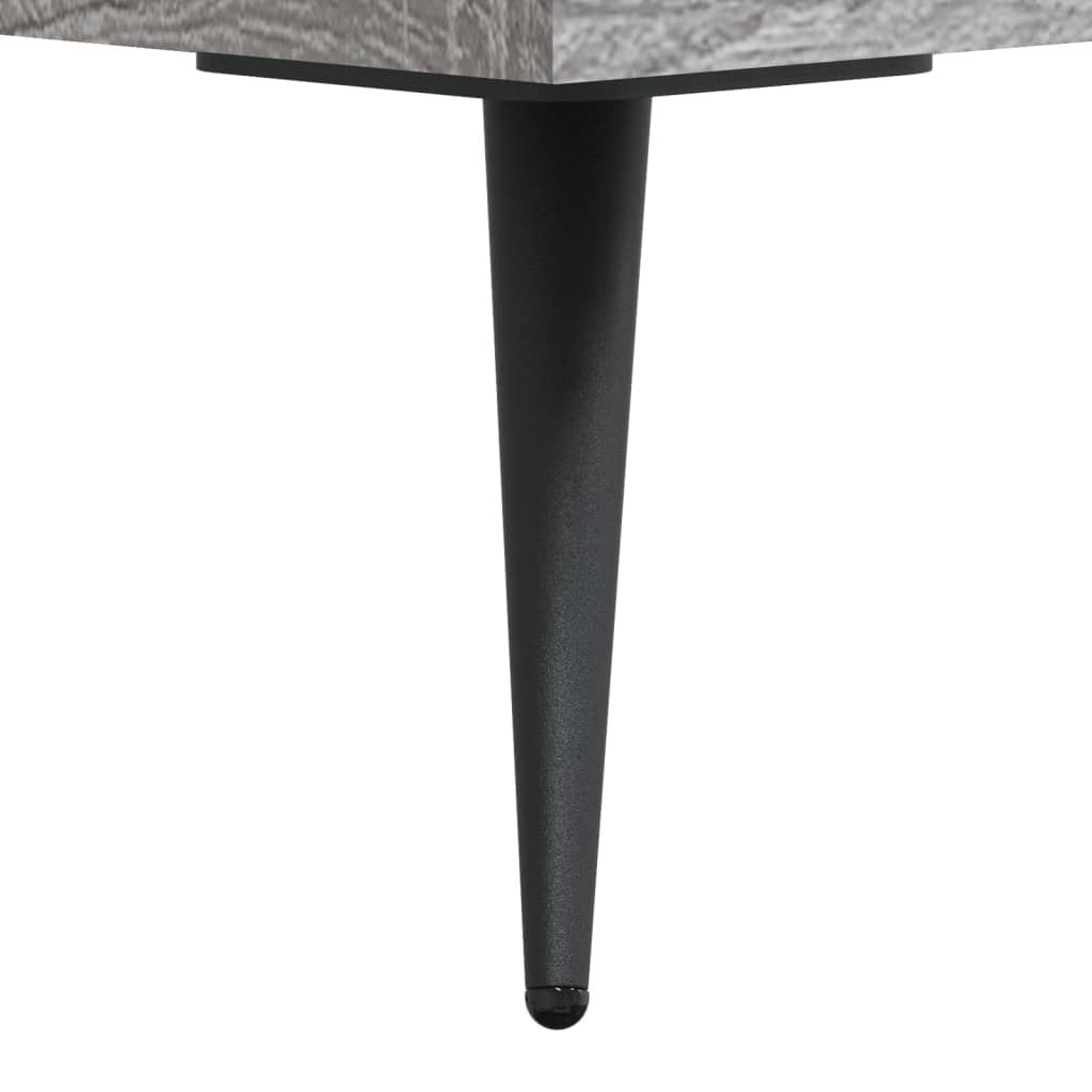 Panca Porta Scarpe Grigio Sonoma 102x35x55 cm Legno Multistrato