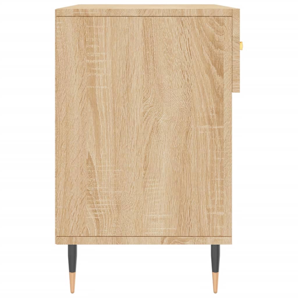 Panca Porta Scarpe Rovere Sonoma 102x35x55 cm Legno Multistrato