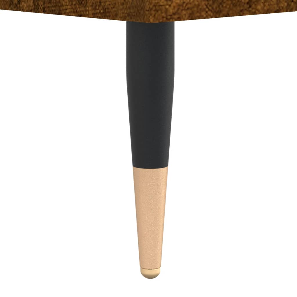 Panca Porta Scarpe Rovere Fumo 102x35x55 cm Legno Multistrato