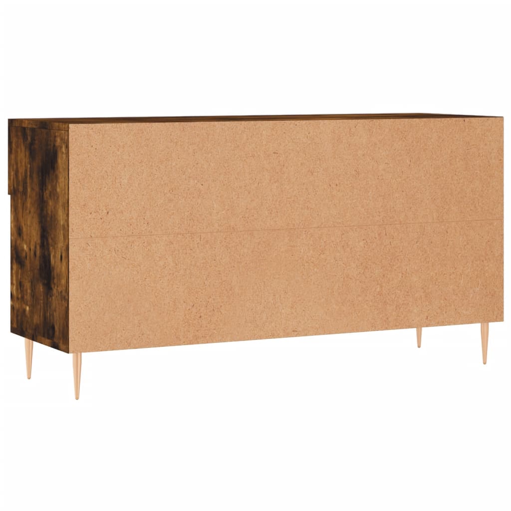 Panca Porta Scarpe Rovere Fumo 102x35x55 cm Legno Multistrato