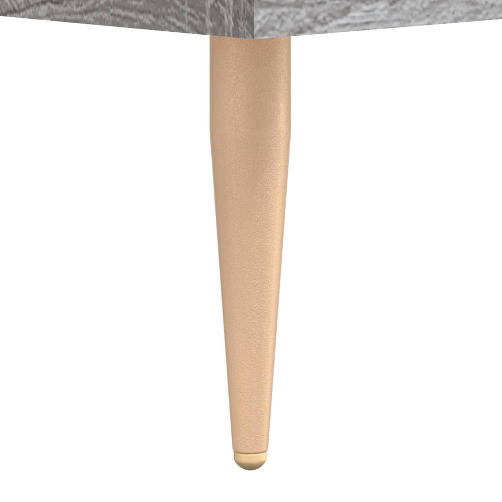 Panca Porta Scarpe Grigio Sonoma 102x35x55 cm Legno Multistrato