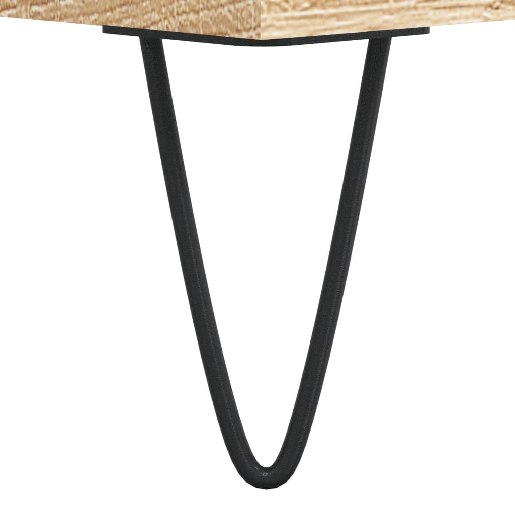 Panca Porta Scarpe Rovere Sonoma 102x35x55 cm Legno Multistrato