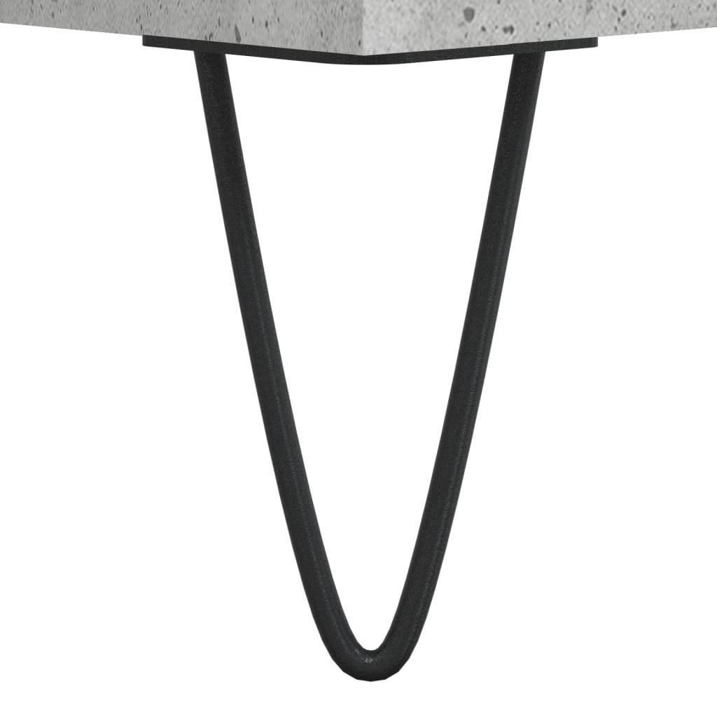 Panca Porta Scarpe Grigio Cemento 102x35x55cm Legno Multistrato
