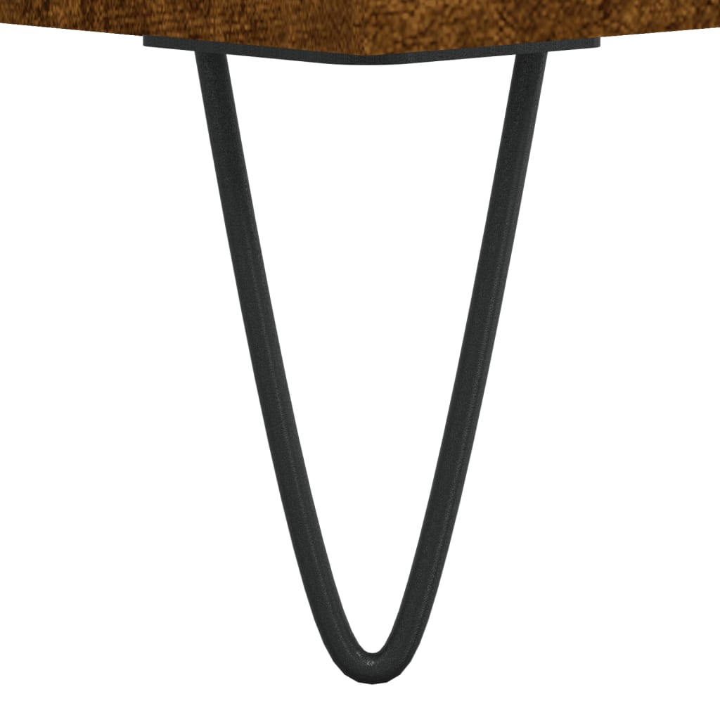 Panca Porta Scarpe Rovere Fumo 102x35x55 cm Legno Multistrato
