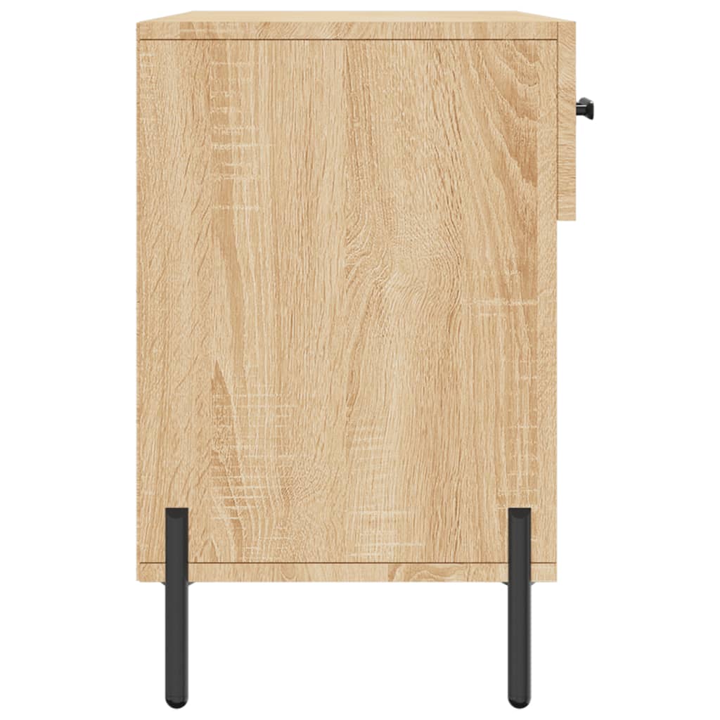 Panca Porta Scarpe Rovere Sonoma 102x35x55 cm Legno Multistrato