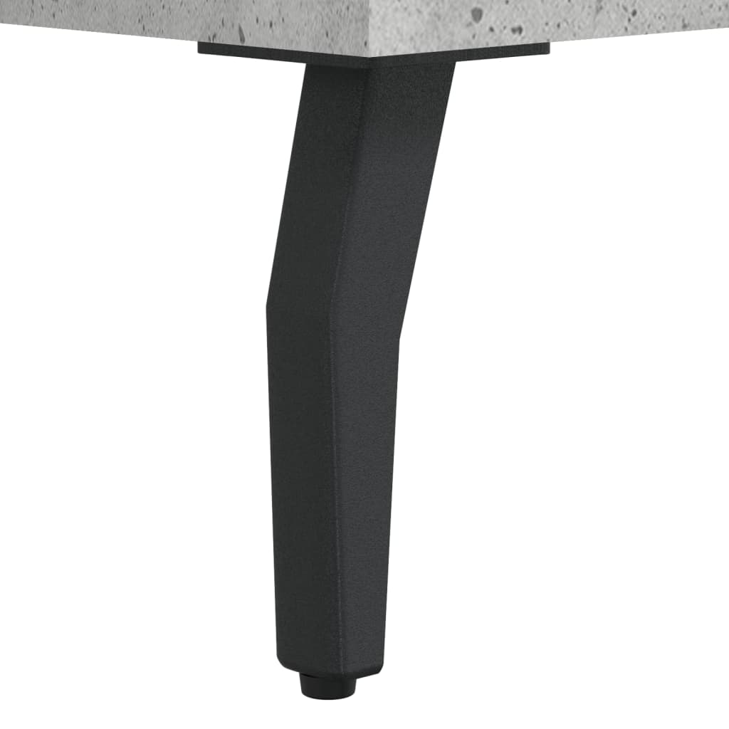 Panca Porta Scarpe Grigio Cemento 102x35x55cm Legno Multistrato
