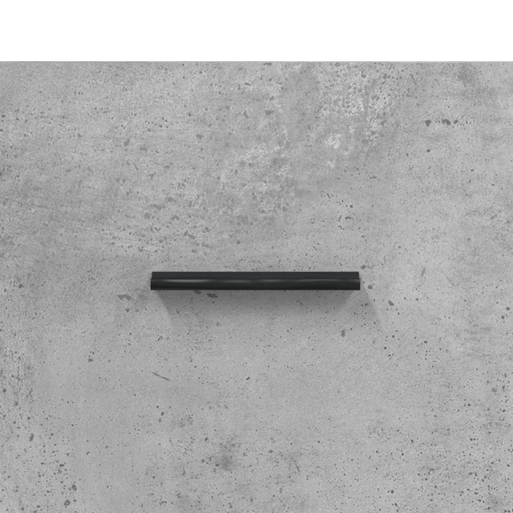 Panca Porta Scarpe Grigio Cemento 102x35x55cm Legno Multistrato