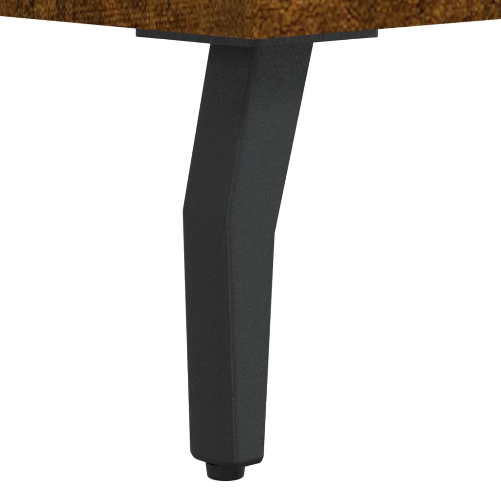 Panca Porta Scarpe Rovere Fumo 102x35x55 cm Legno Multistrato