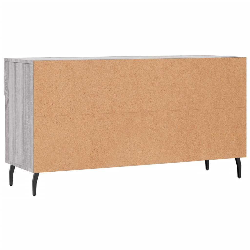 Panca Porta Scarpe Grigio Sonoma 102x35x55 cm Legno Multistrato